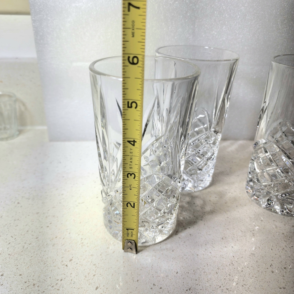 Set Of 4 Godinger Dublin Crystal Glass Set - Picture 6 of 9